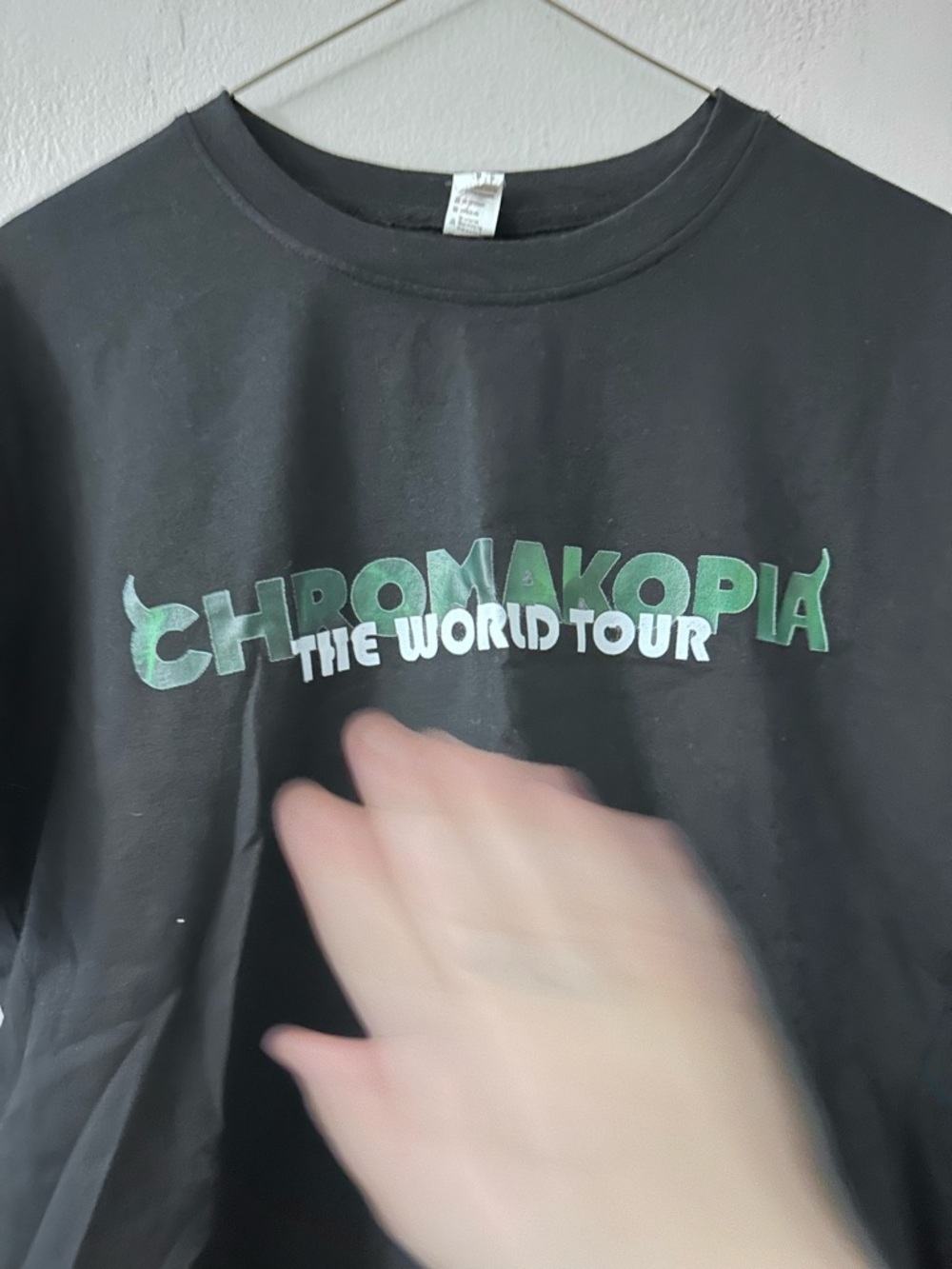 Black 'Chromokopia The World Tour' Graphic Tee Tyler the creator faux - Picture 2 of 6